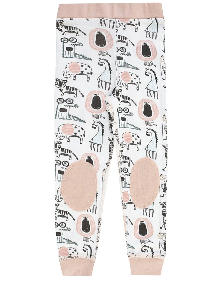 Unterhose ZOOTIERE lang in weiß/rosa