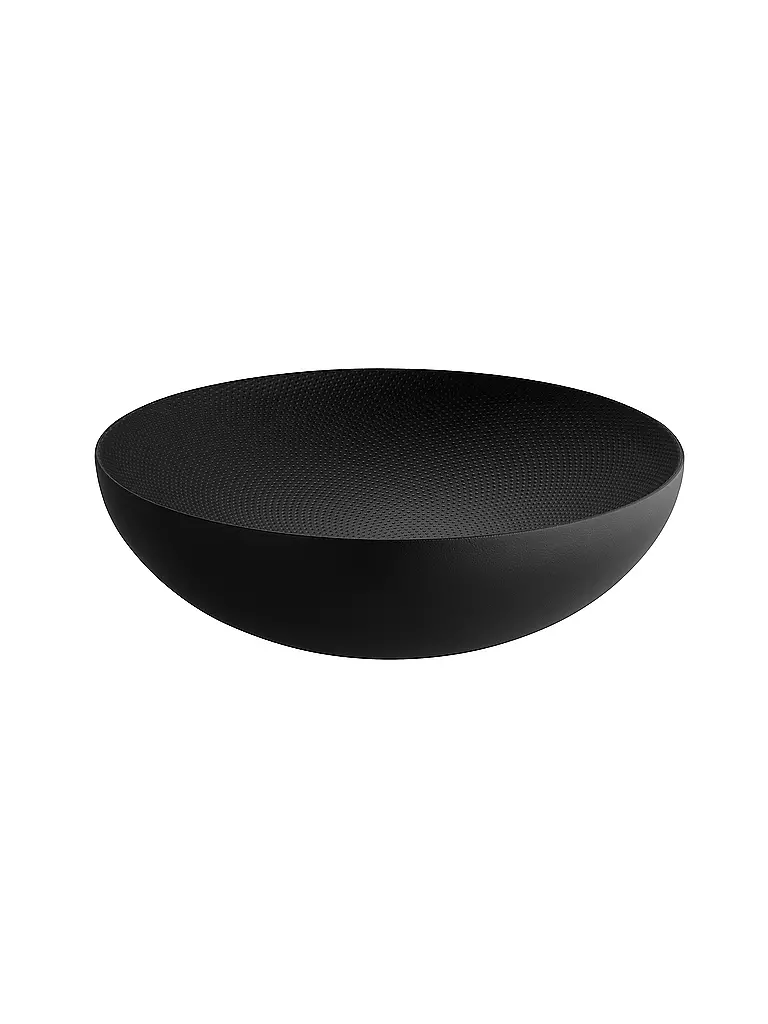 ALESSI Schale Double Stahl 25cm Schwarz schwarz