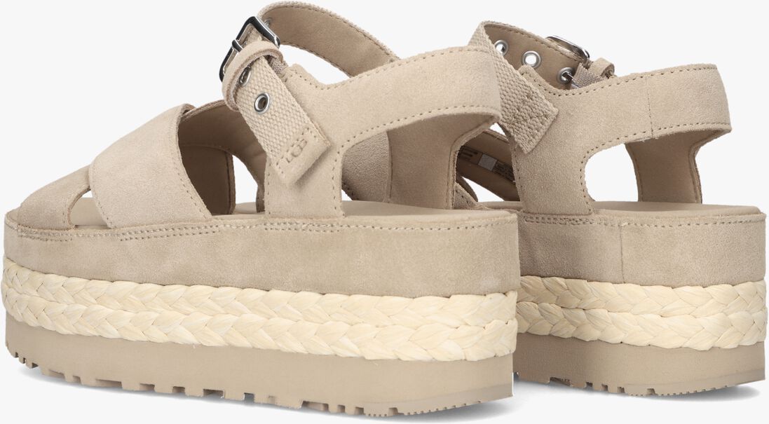 beige ugg sandalen aubrey ankle