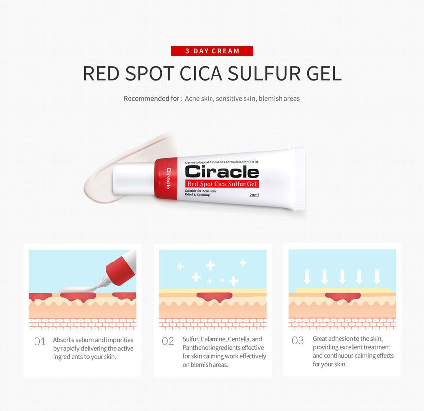 Ciracle - Rode Vlek Cica Zwavelgel 20ml
