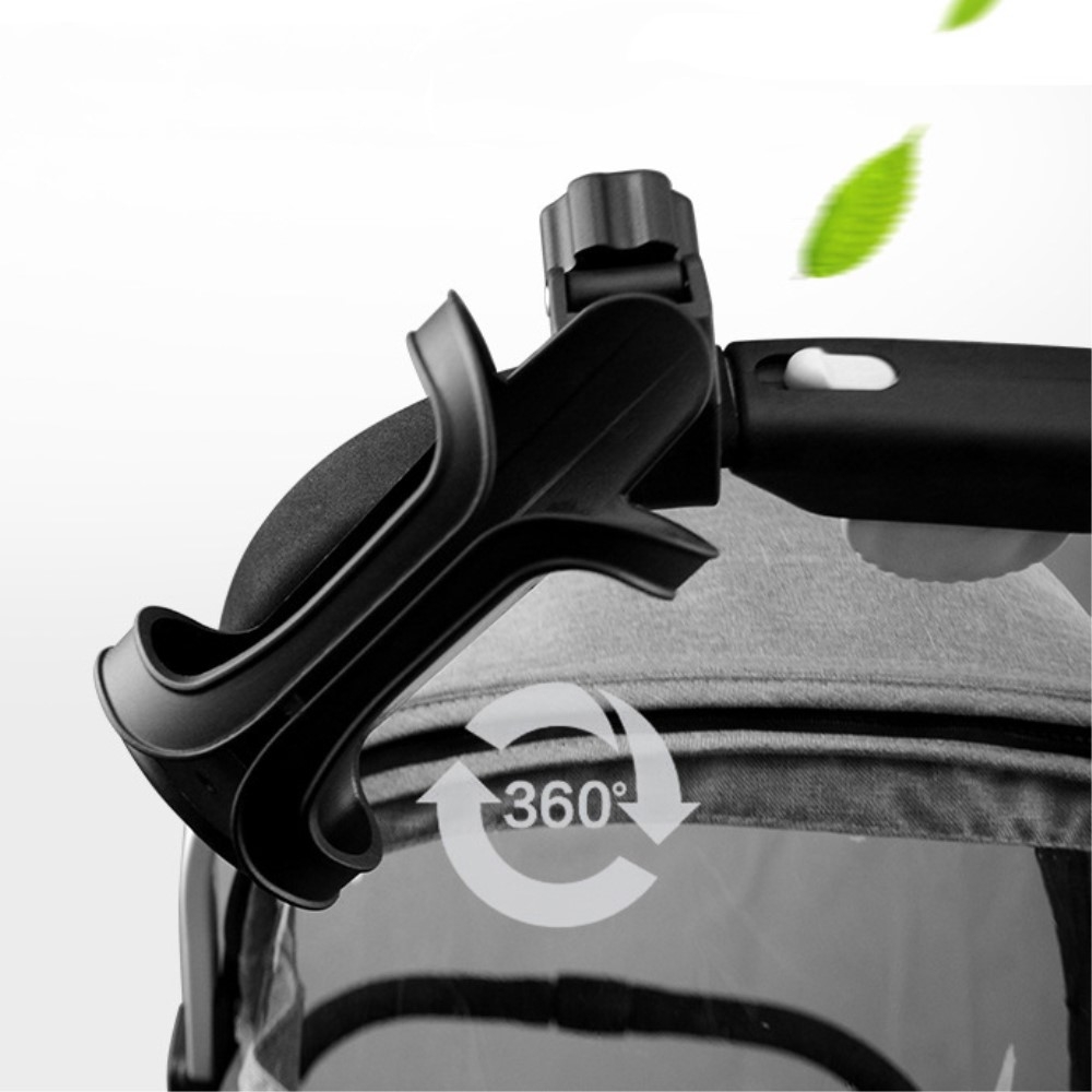 Universal Getränkehalterung 360° Flaschen Fläschchen Halterung für Fahrrad / Kinderwagen / Rollstuhl / Anglerstuhl / etc.
