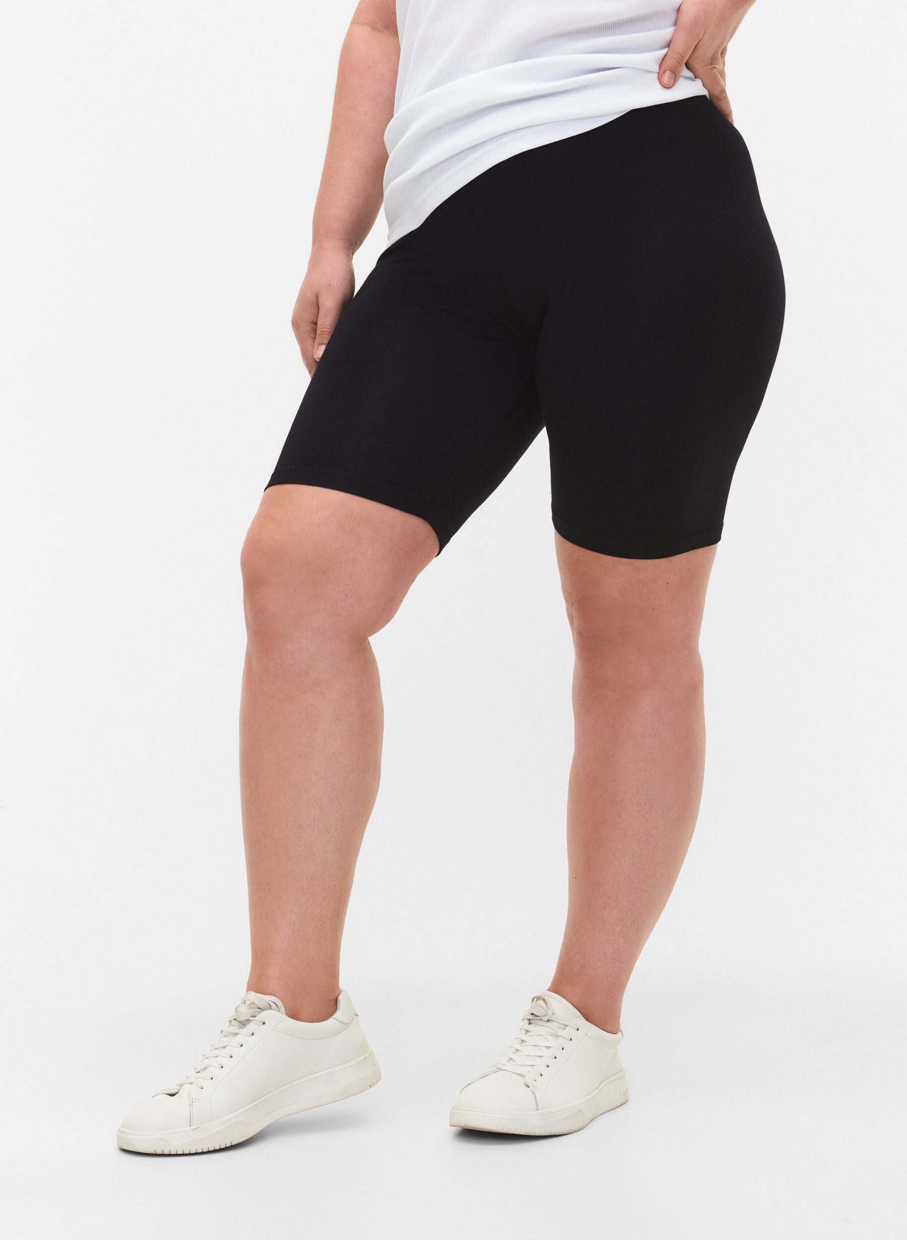 Ensfarvede basis cykelshorts