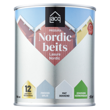Lacq Produra Nordic beits Zweeds grijs 750 ml