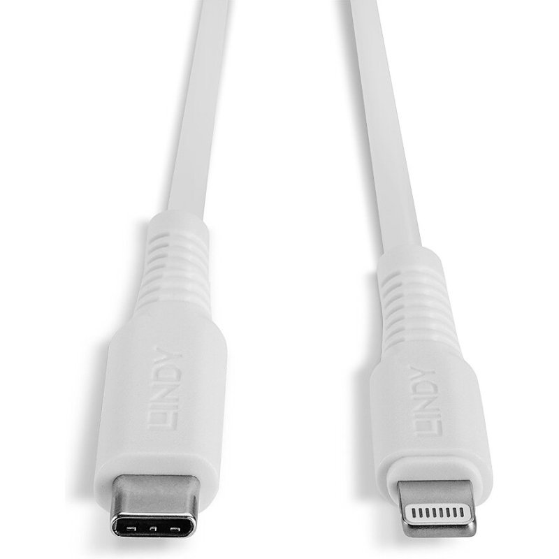 Lindy Câble USB Type C vers Lightning, Blanc, 3m