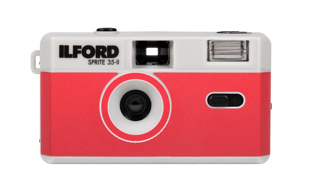 Analogkamera Sprite 35-II Red & SilverKompaktkamera mit Blitz