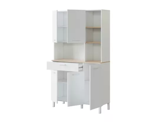 Buffet de cuisine 5 portes et 1 tiroir Kira - H186 cm