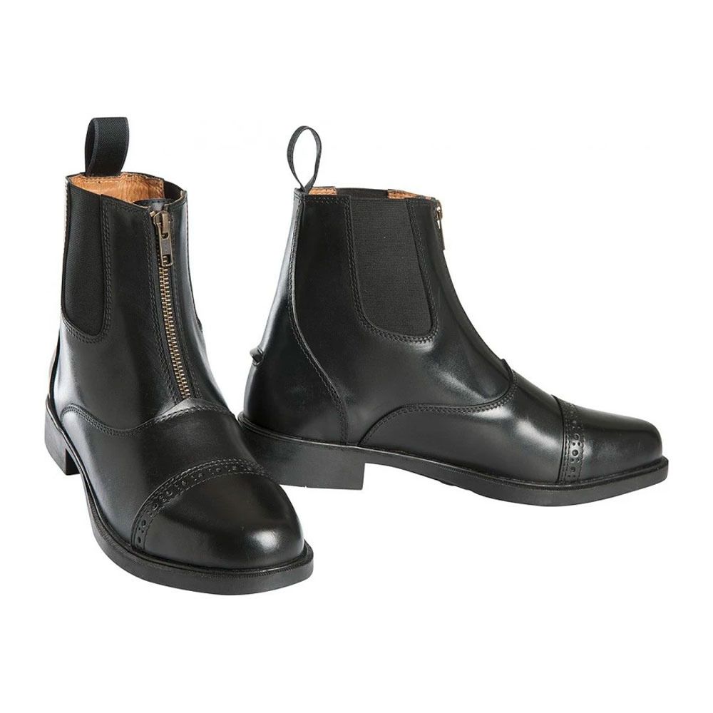 Equitheme ZIP CUIR - Boots cuir noir