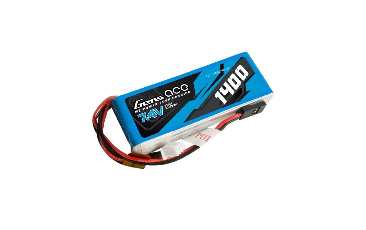 RC-Akku LiPo 1400 mAh 7.4 V 1C RXUniverseller 2S LiPo Sender- oder Empfängerakku