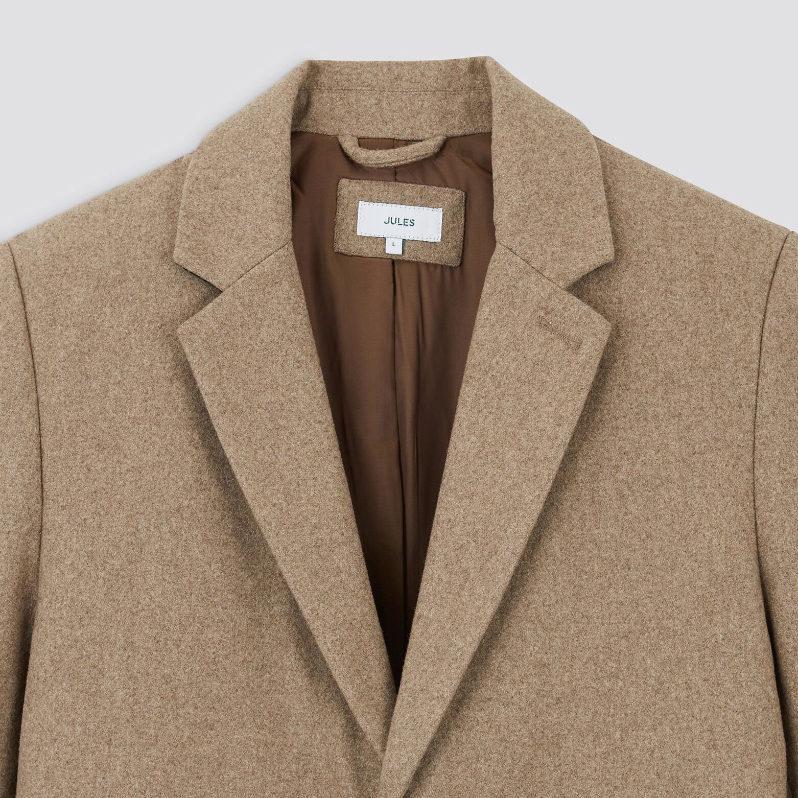 Manteau col tailleur Beige