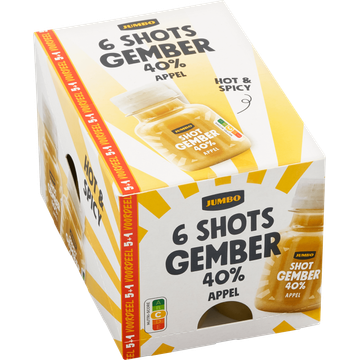 Jumbo Shots Gember Hot & Spicy Voordeel 6 x 60ML
