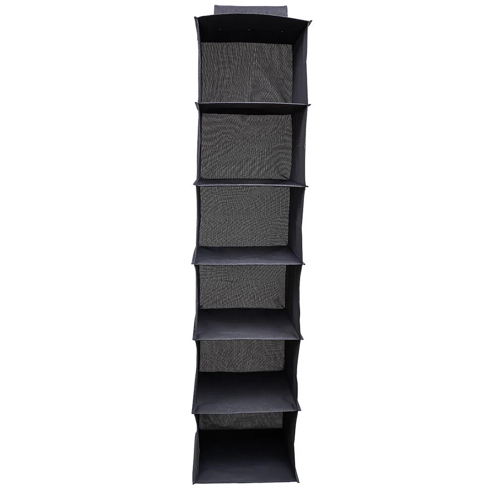 Organisateur de vêtements Gris - 6 niveaux - 30x30xH128 cm