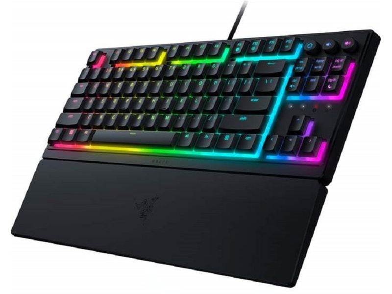 Razer Gaming-Tastatur Ornata V3 Kabelgebundene Gaming-Tastatur mit 8 RGB-Beleuchtungszonen
