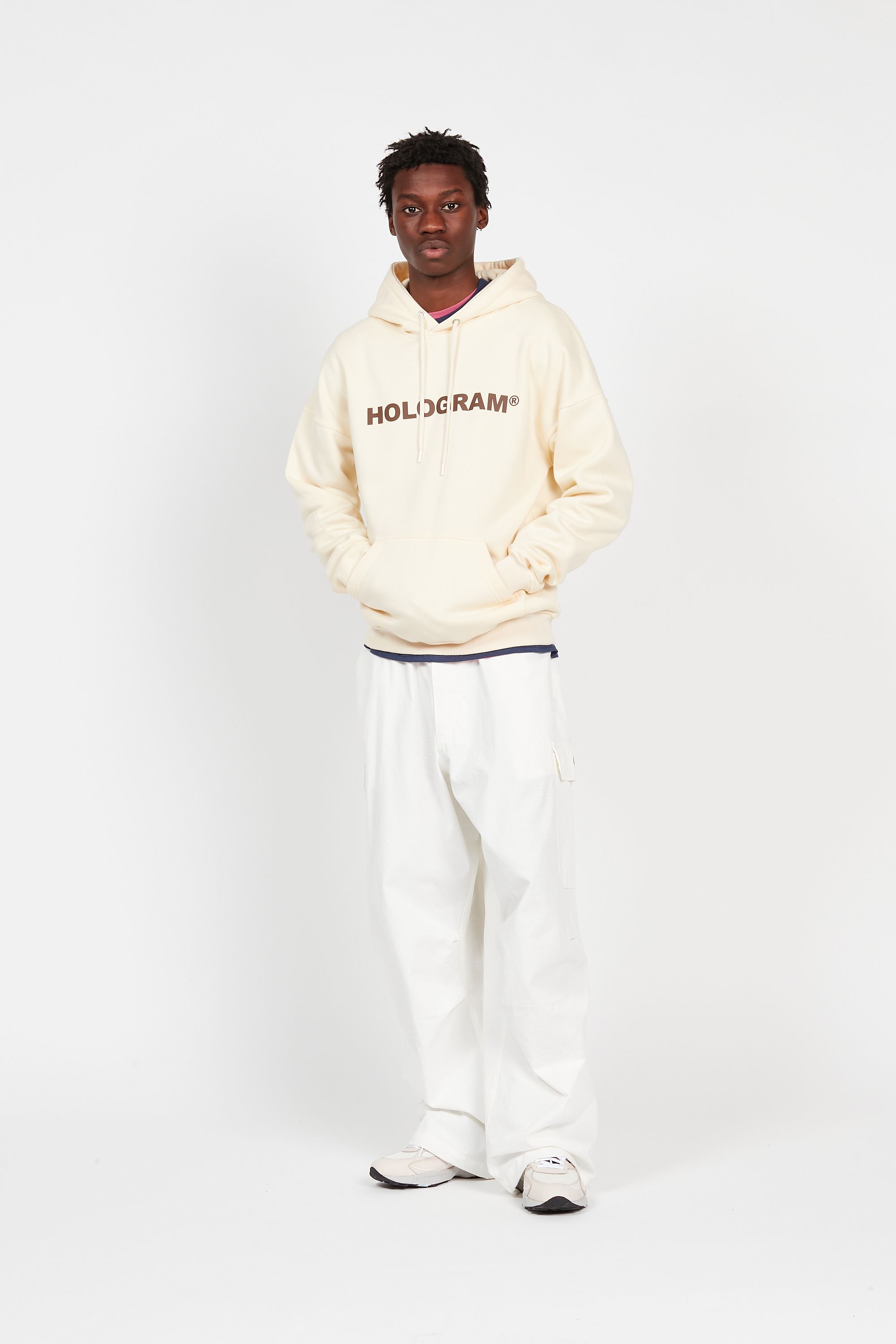 Hologram Hoodie Beige