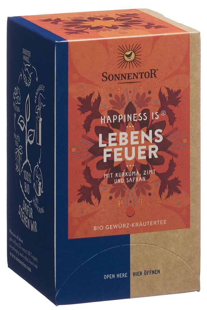 SONNENTOR Happiness is Lebensfeuer Tee BIO Btl 18 Stk
