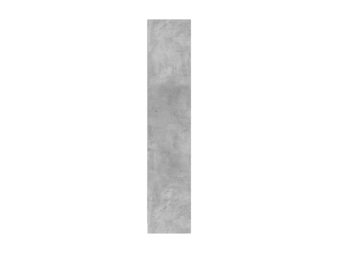 Bibliothèque gris béton 57x28,5x141 cm bois d'ingénierie