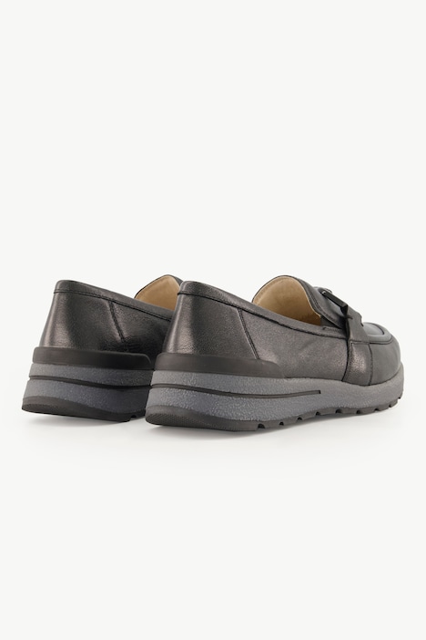 Caprice Leder-Slipper, Nappaleder, Spange, Weite H