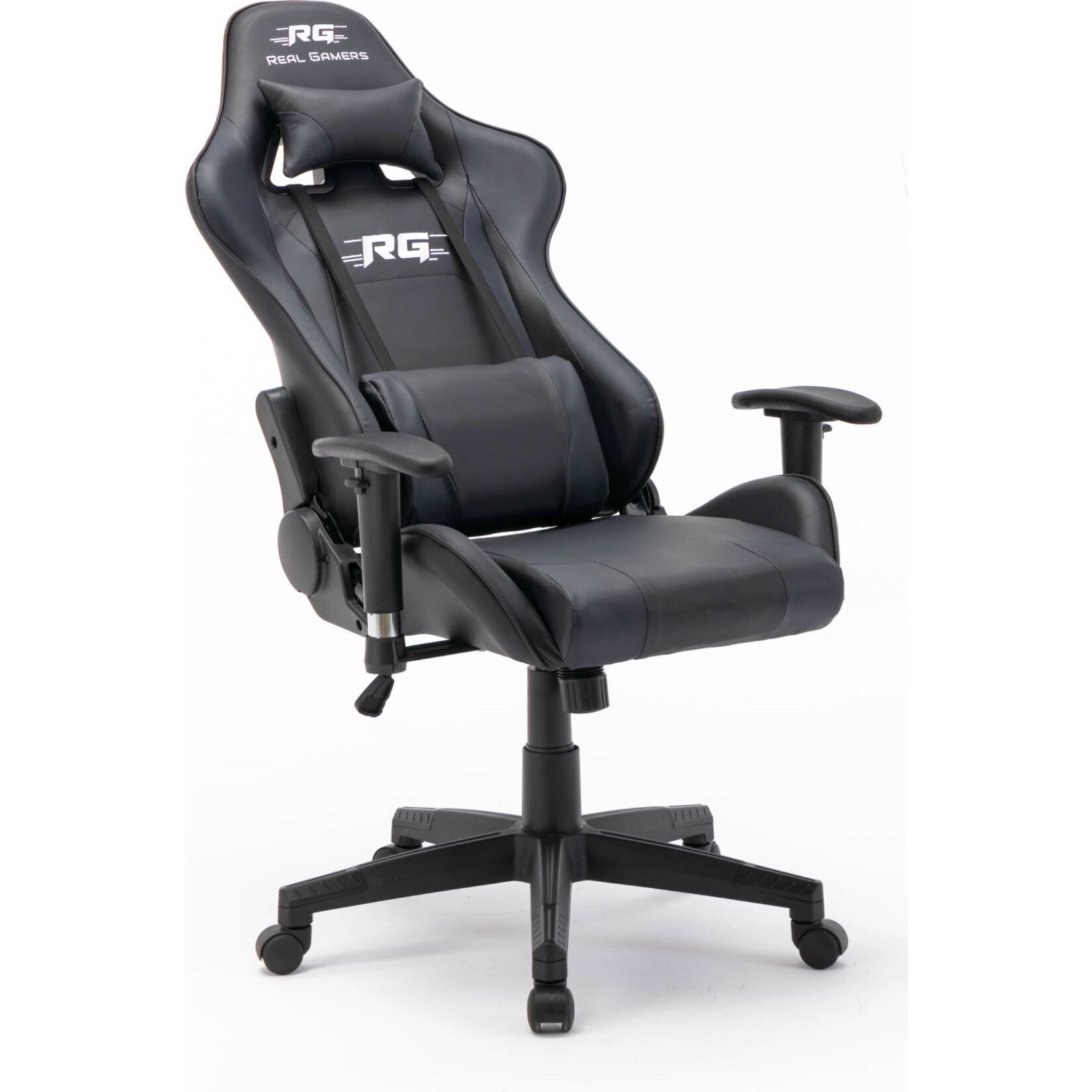 Gaming Computerstuhl Real Gamers Pro schwarz Bürostuhl Drehstuhl Gamer Sessel