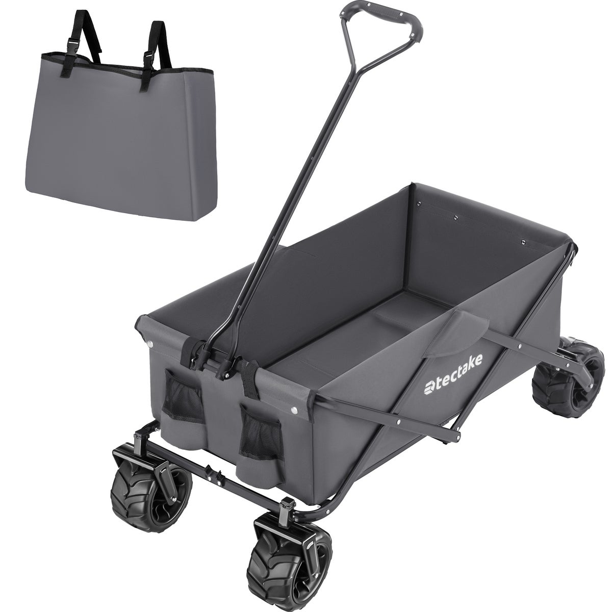 tectake Heidrun opvouwbare handkar inclusief draagtas, draagvermogen 80 kg