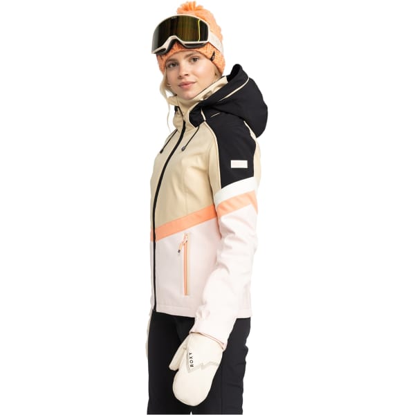 Veste de ski ROXY PEAK CHIC SOFTSHELL JK PEBBLE