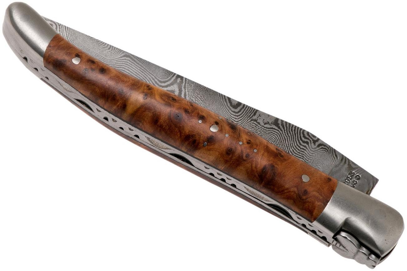 Laguiole en Aubrac 12 cm Balbach damast, Thuya wood L0212THI/FDBB1 Laguiolemes