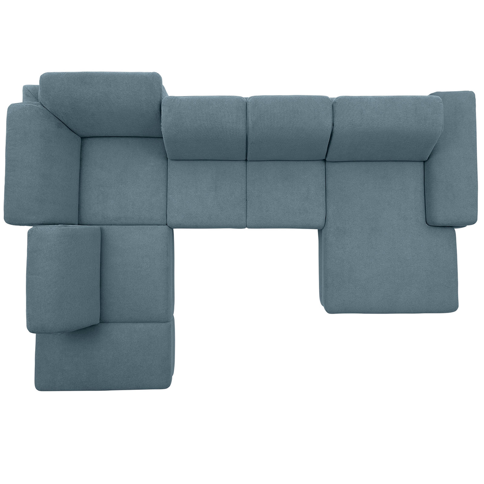 polsterpower Boxspring-Wohnlandschaft - Belle ice - Basismodell - Recamiere rechts