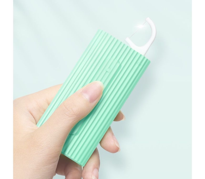 Honeyfluff - Wegwerpbare tandzijde met plastic steel en etui