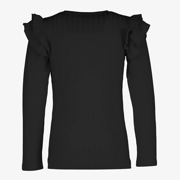 MyWay meisjes shirt met ruches zwart