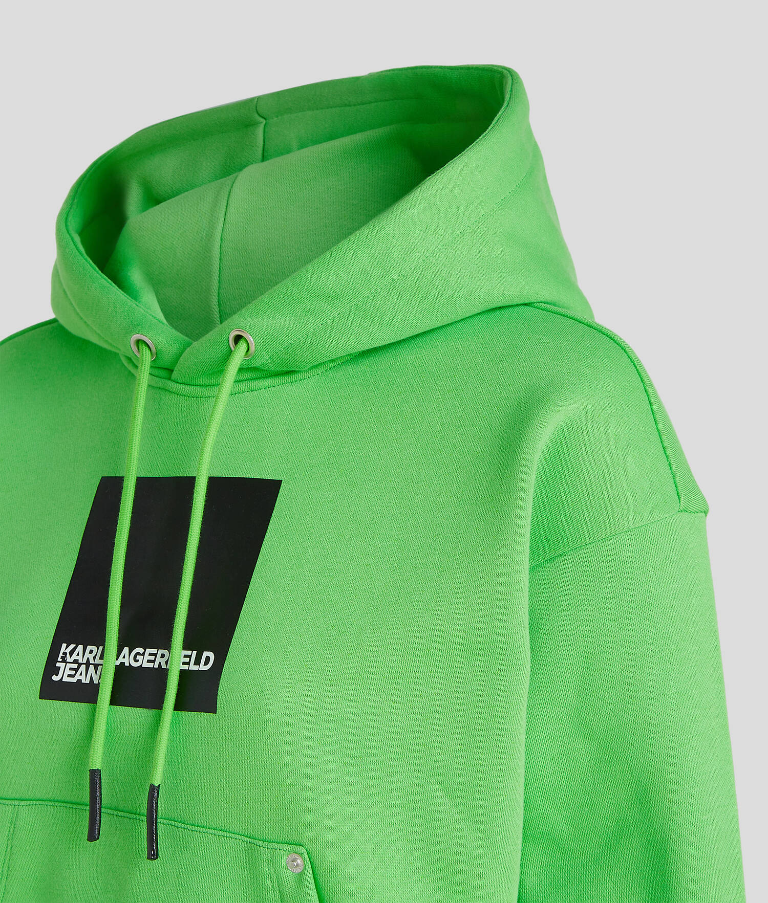 SWEAT À CAPUCHE AVEC LOGO KLJ ENCADRÉ