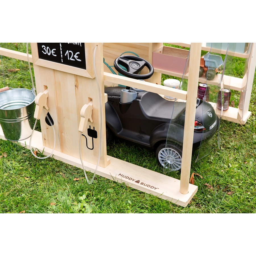 MUDDY BUDDY® Outdoor Tankstelle Bubble Catcher, natur - salbeigrün
