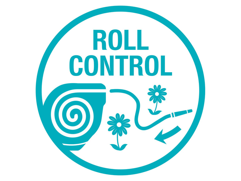 Tuinslangbox RollUp M grijs/blauw