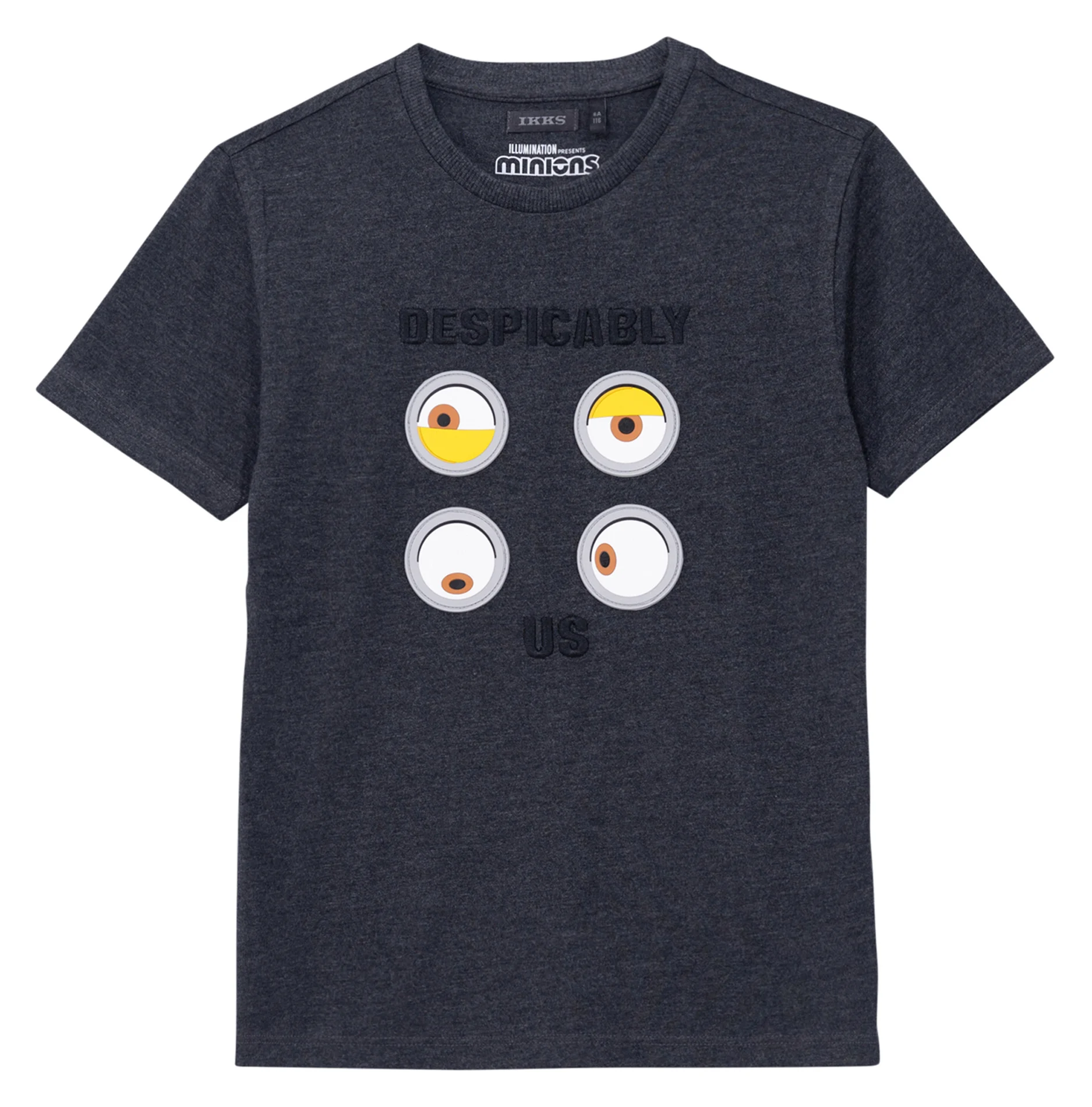 Tee-shirt en coton bio MINIONS | Gris