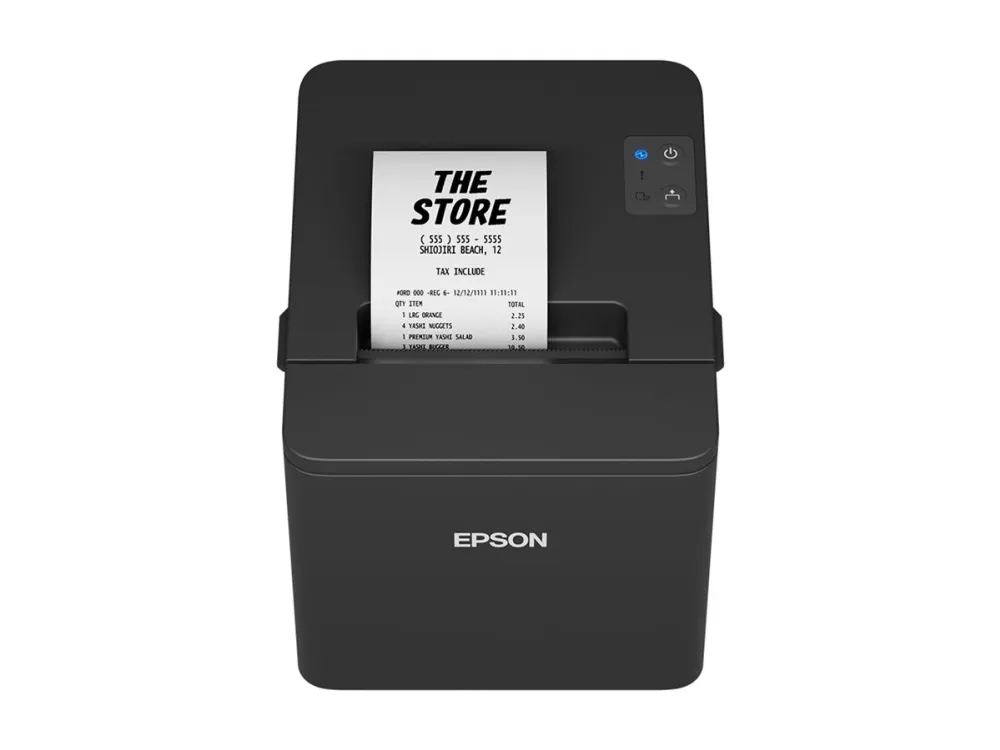 Epson TM T20IV (101) - Kvitteringsprinter - termisk linje - Rulle (7,95 cm) - 203 x 203 dpi - op til 250 mm/sek. - USB, seriel - skærer - delvis-skære cutter - sort