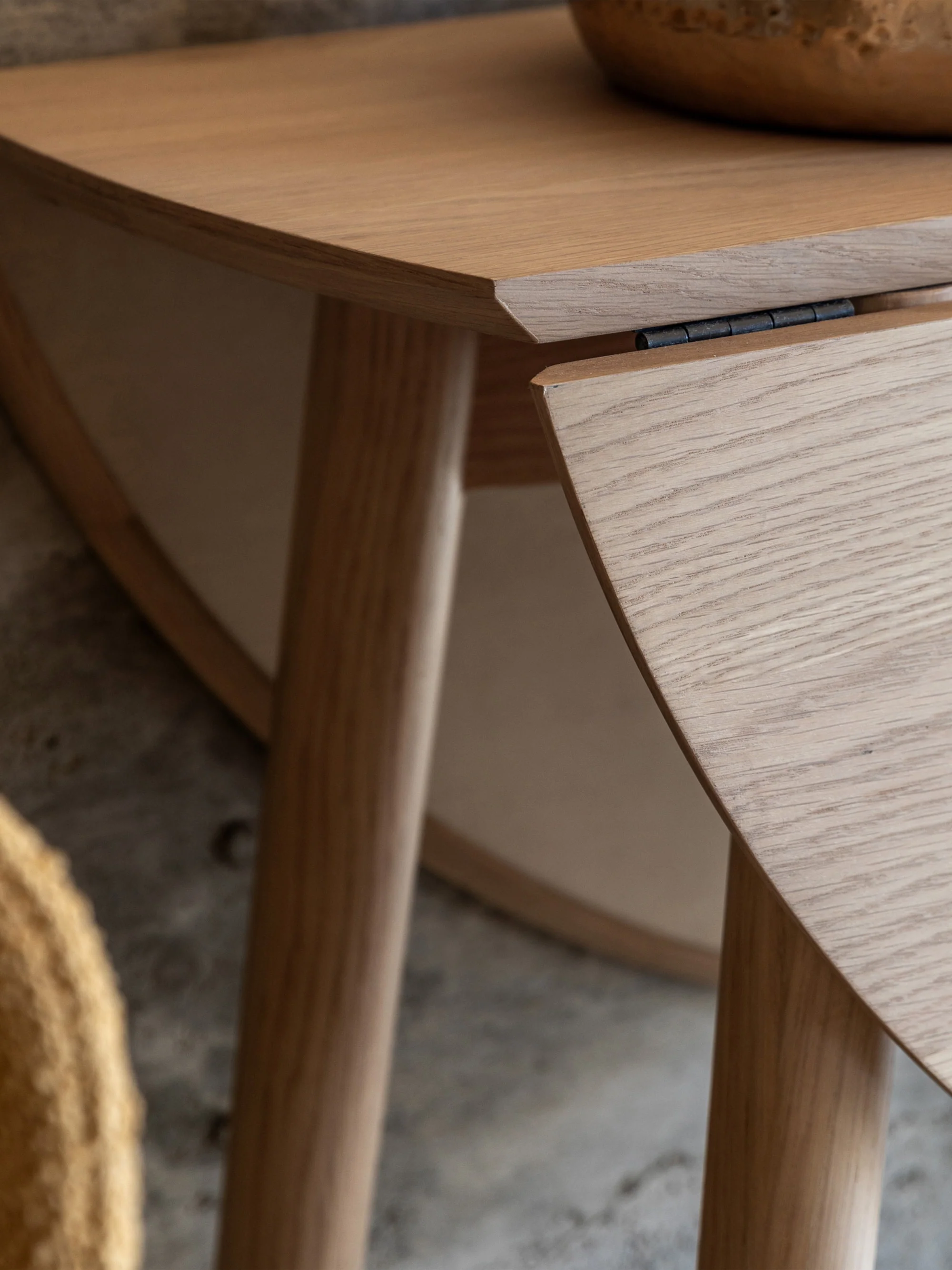 Ronde uitschuifbare eettafel Hatfield