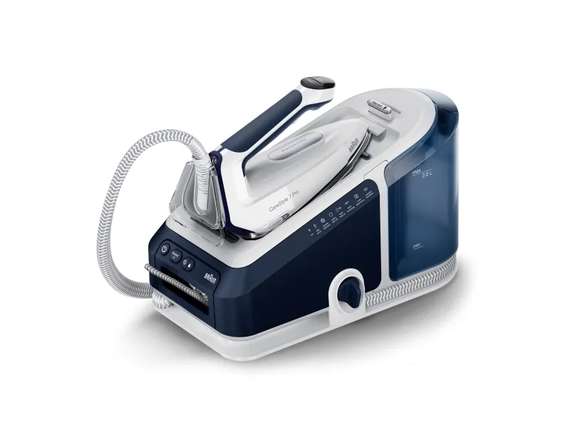 Braun CareStyle 7 Pro IS 7282 BL - Dampstrygejern med automatisk afbrydelse - såleplade: EloxalPlus FreeGlide 3D - 2700 W - blå