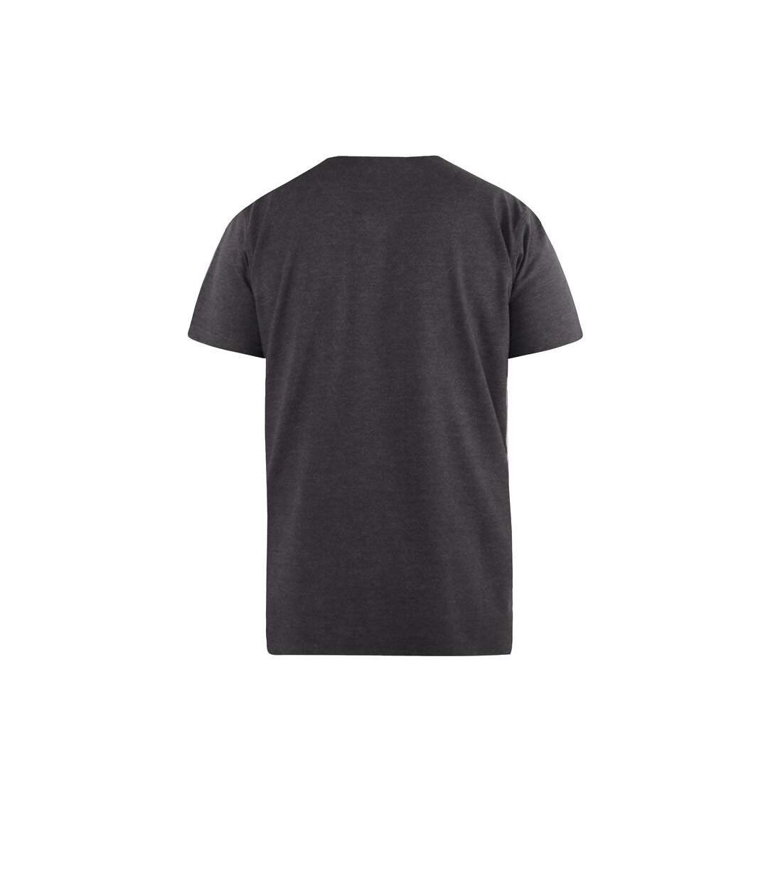 Duke - T-shirt col V SIGNATURE-2 - Homme (Gris foncé) - UTDC167