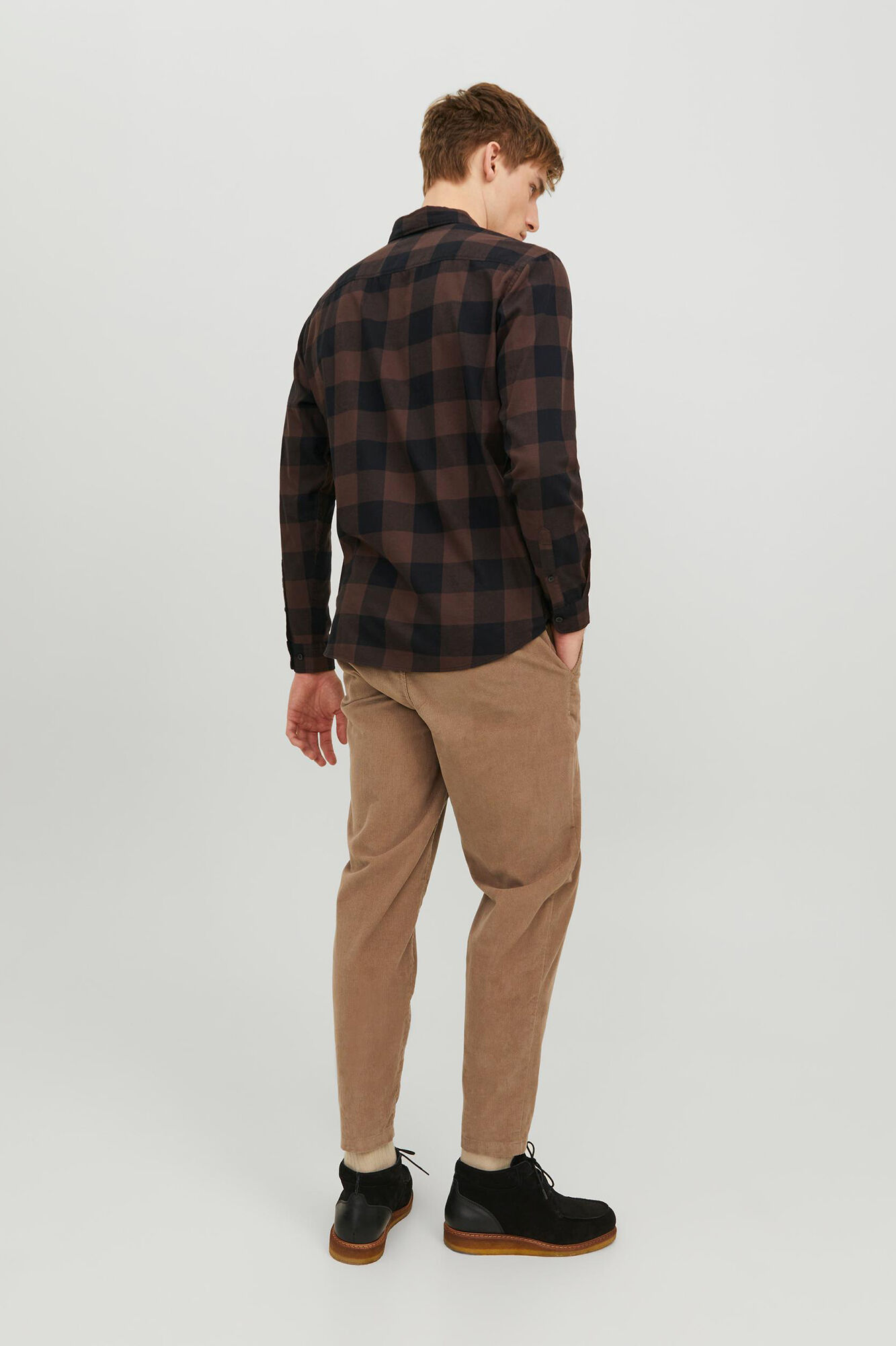Camisa xadrez de sarja