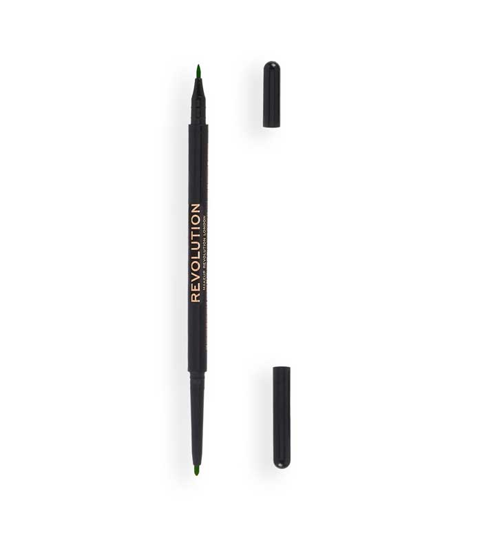 Revolution - Delineador Felt & Kohl Precision Dual Liner - Green