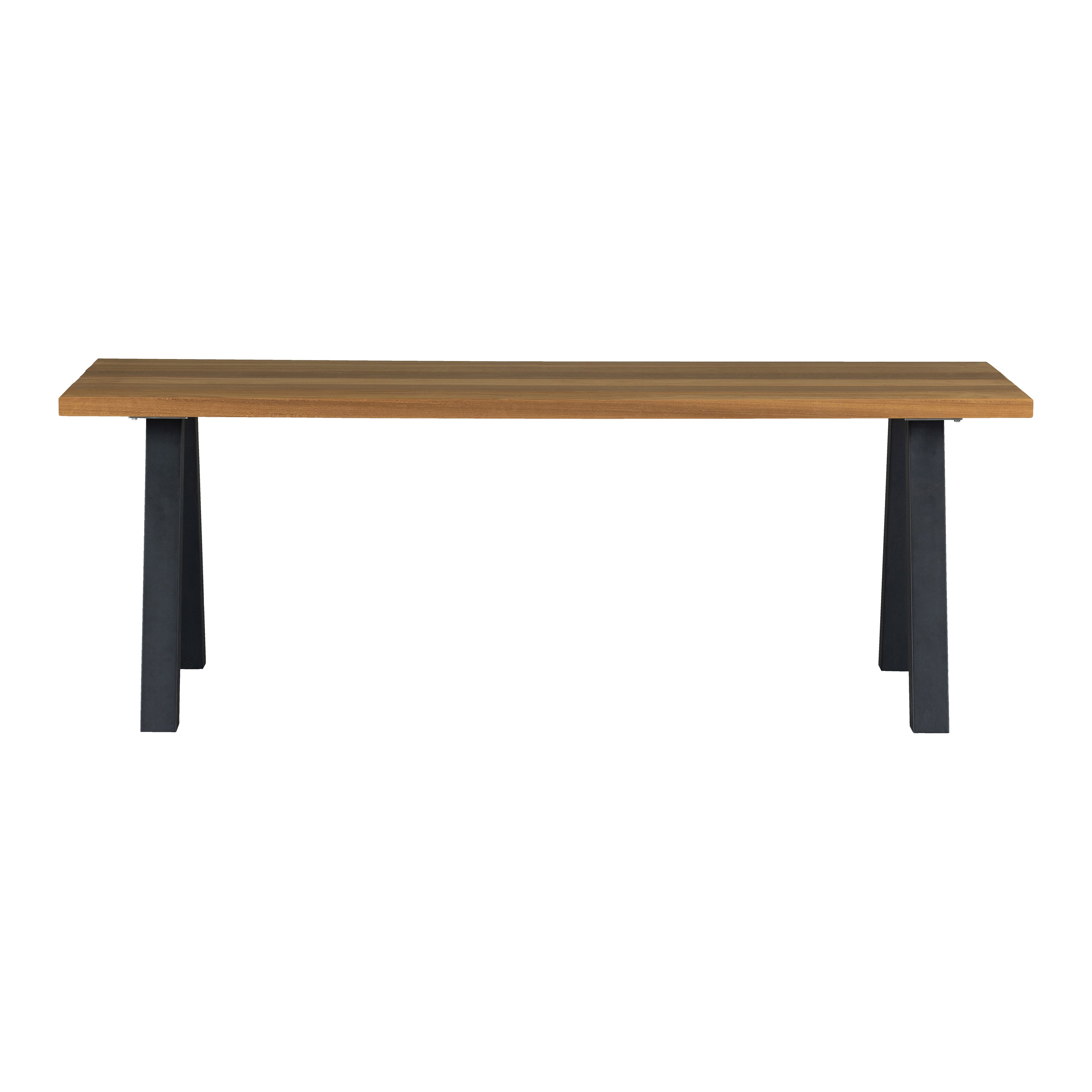 WOOOD Tablo Tuintafel Met A-poot - Ayous| Metaal - Naturel - 75x210x81