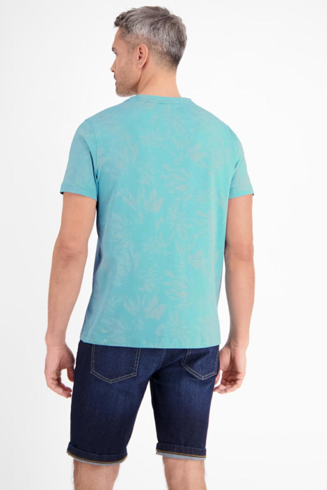 Lerros blauwe heren t-shirt