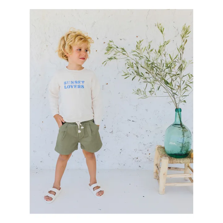Búho Short Casual Molleton | Vert kaki