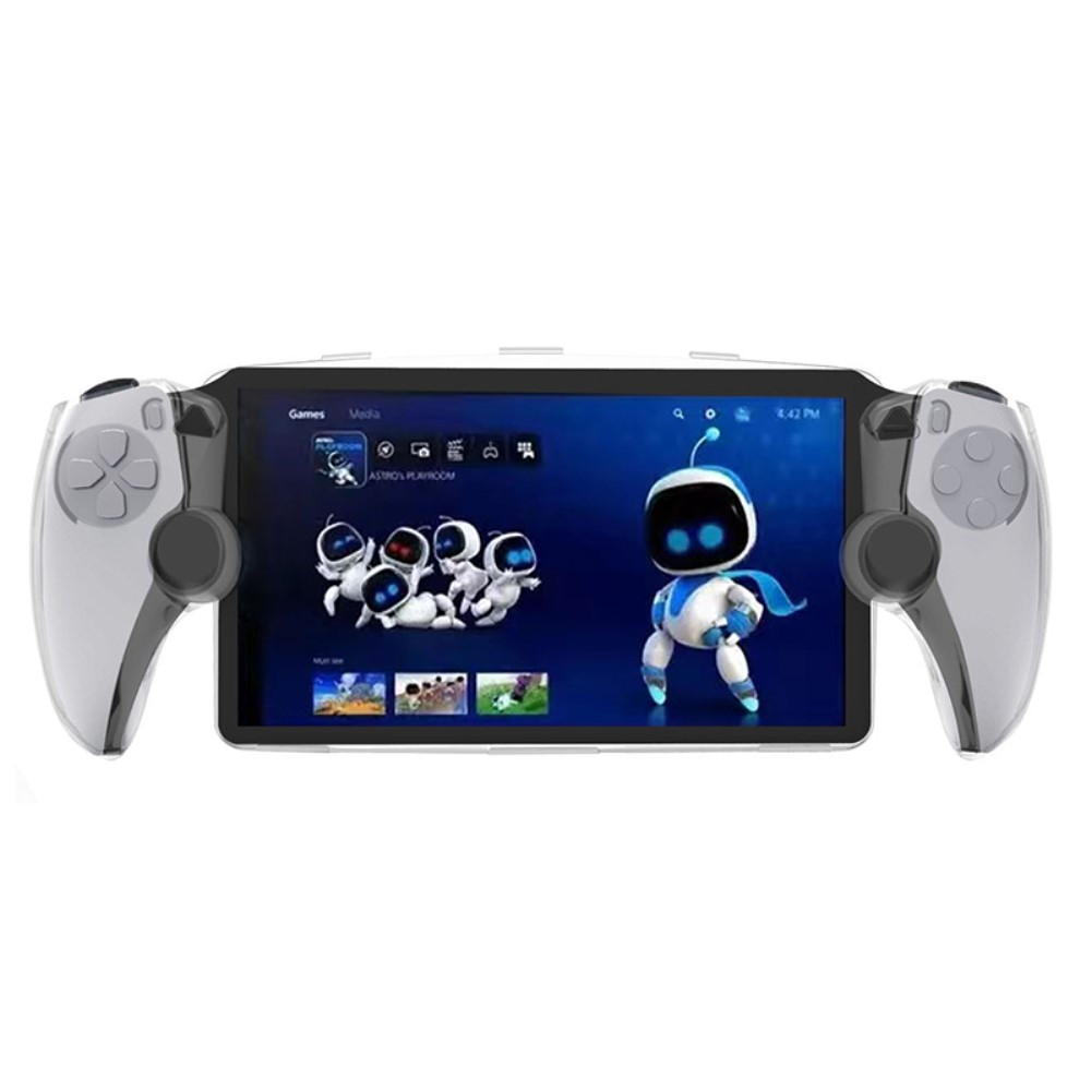 Sony PlayStation Portal Remote Player Controller Silikon Case Schutzhülle mit Aufsteller (hart) - Transparent