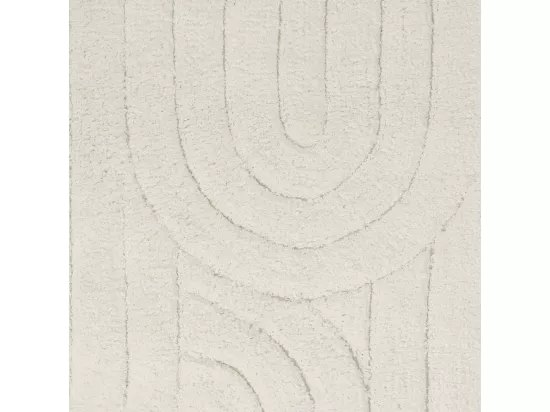 Tapis de bain déco graphique arc en coton 60x120cm