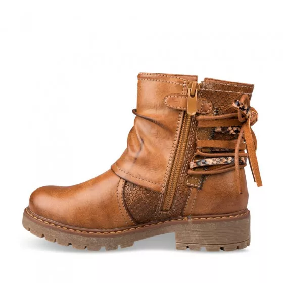 Bottines COGNAC LOVELY SKULL
