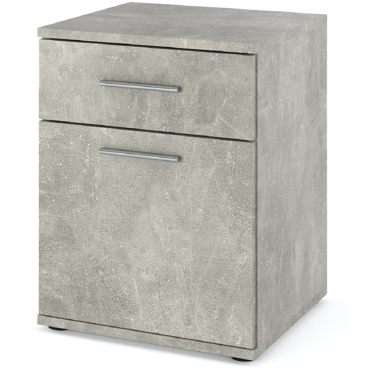 Table de chevet - Beton - 1 tiroir - 1 porte