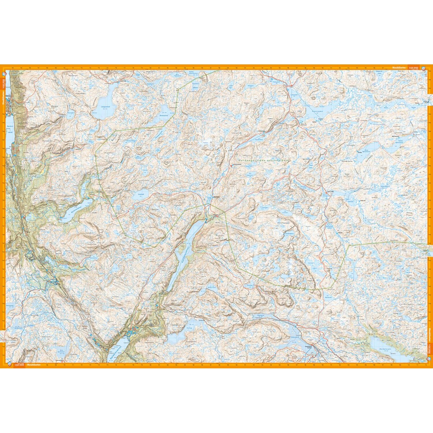 Calazo Turkart Hardangervidda Sør 1:50K