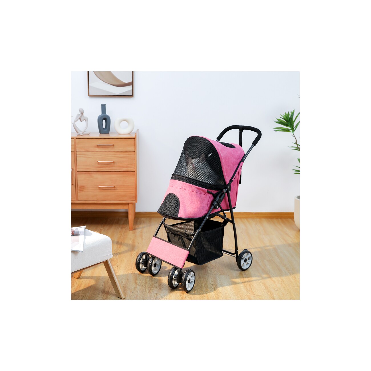 Pawz Road Hundewagen 77×43×92 cm pink