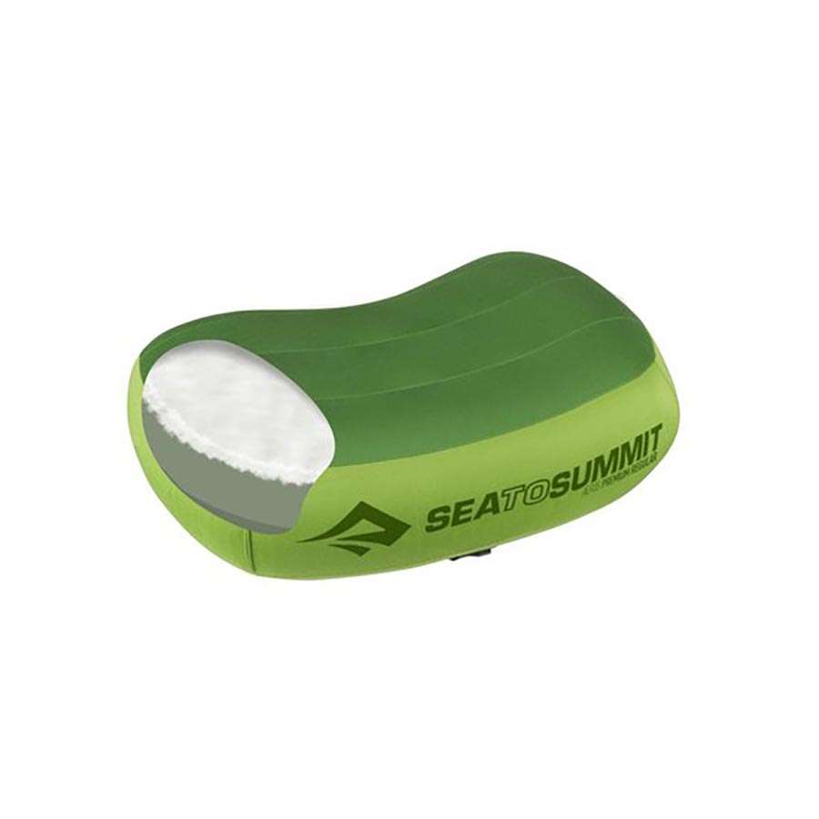 Sea To Summit Aeros Premium Opblaasbaar Hoofdkussen Groen