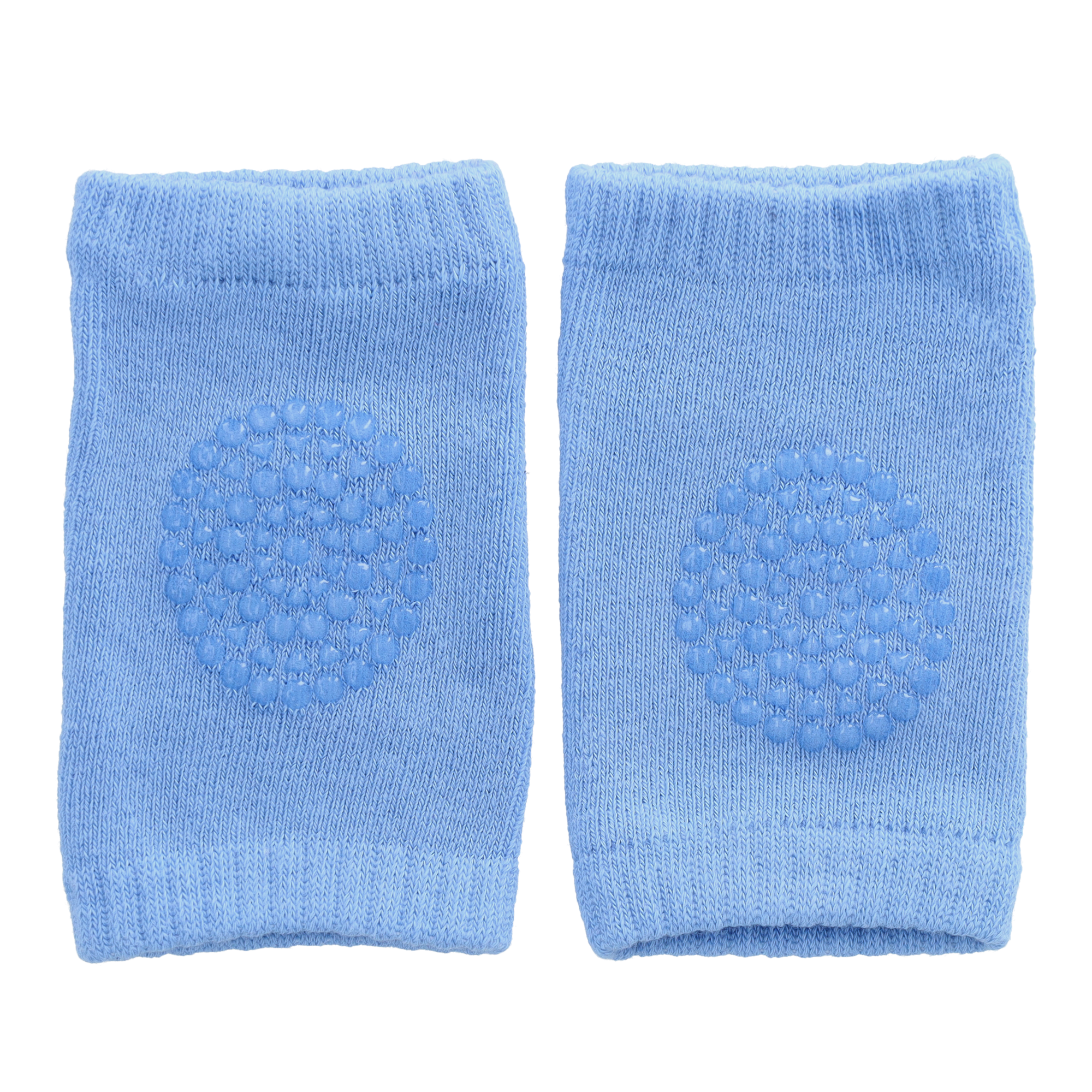 (1 Paar) Baby Knieschoner Anti-Rutsch Knieschützer Elastische Krabbelschoner (One Size) - Blau