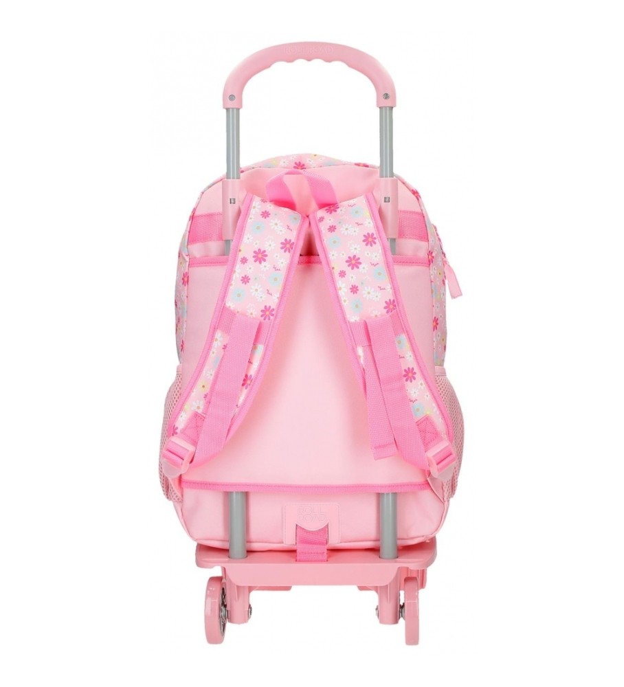Mochila Roll Road 42cm Roll Road Coffee shop com carro rosa