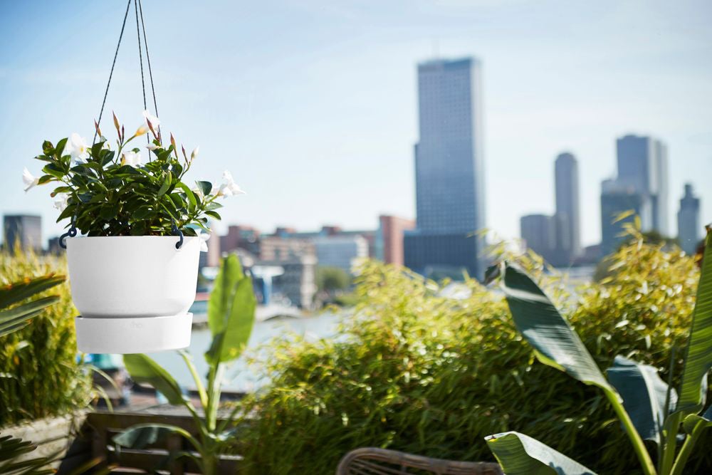 Elho hangpot Greenville wit D 23,5 H 20,5 cm